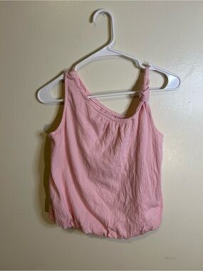 Cat & Jack Pink One-Shoulder Knot Tank 10